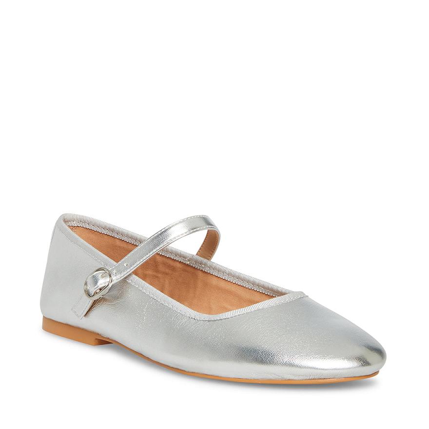 Steve Madden VIOLETTE Női Balerina Cipő Metal | 632NAUSXM