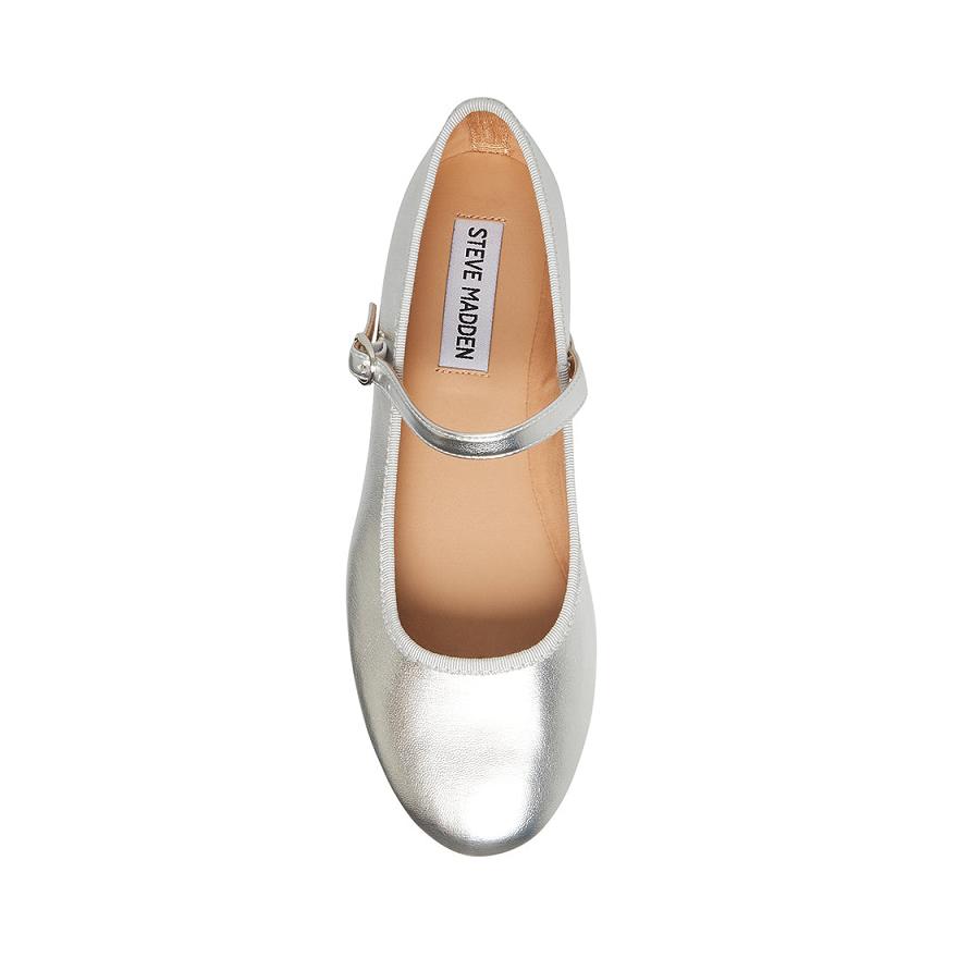Steve Madden VIOLETTE Női Balerina Cipő Metal | 632NAUSXM