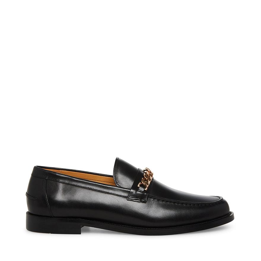 Steve Madden WALLACE-C Férfi Loafer Cipő Fekete | 682QRZFIO