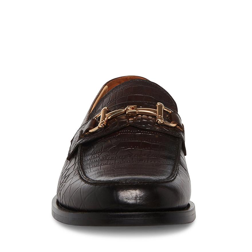 Steve Madden WALLACE Férfi Loafer Cipő Barna | 164KAOENV