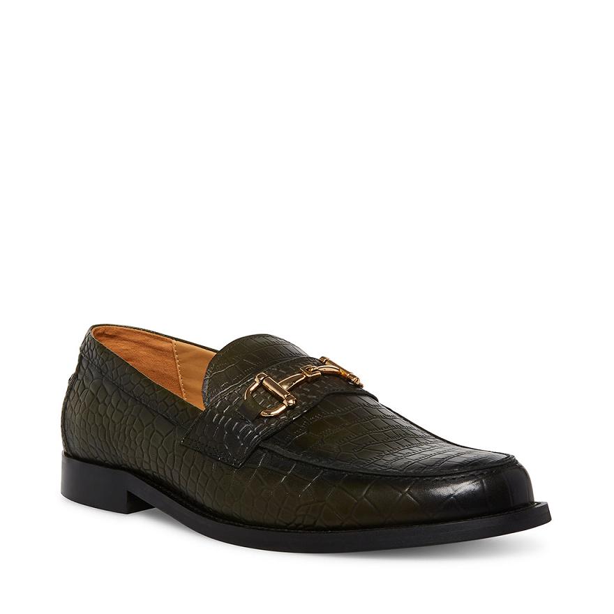 Steve Madden WALLACE Férfi Loafer Cipő Zöld | 367LWZNIC