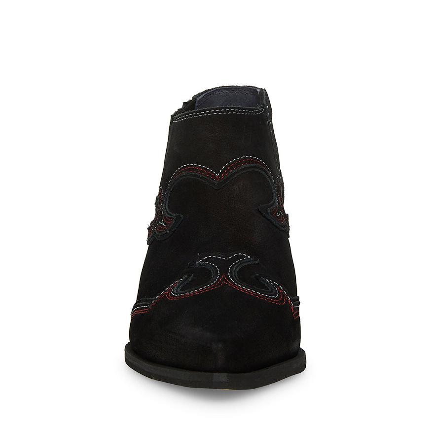 Steve Madden WAZE Női Bokacsizma Fekete | 201GCOQTZ