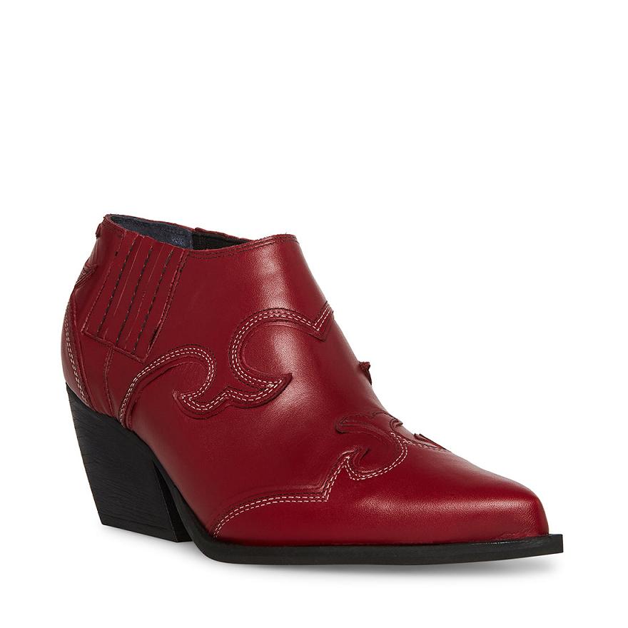 Steve Madden WAZE Női Bokacsizma Piros | 104XFZIUY