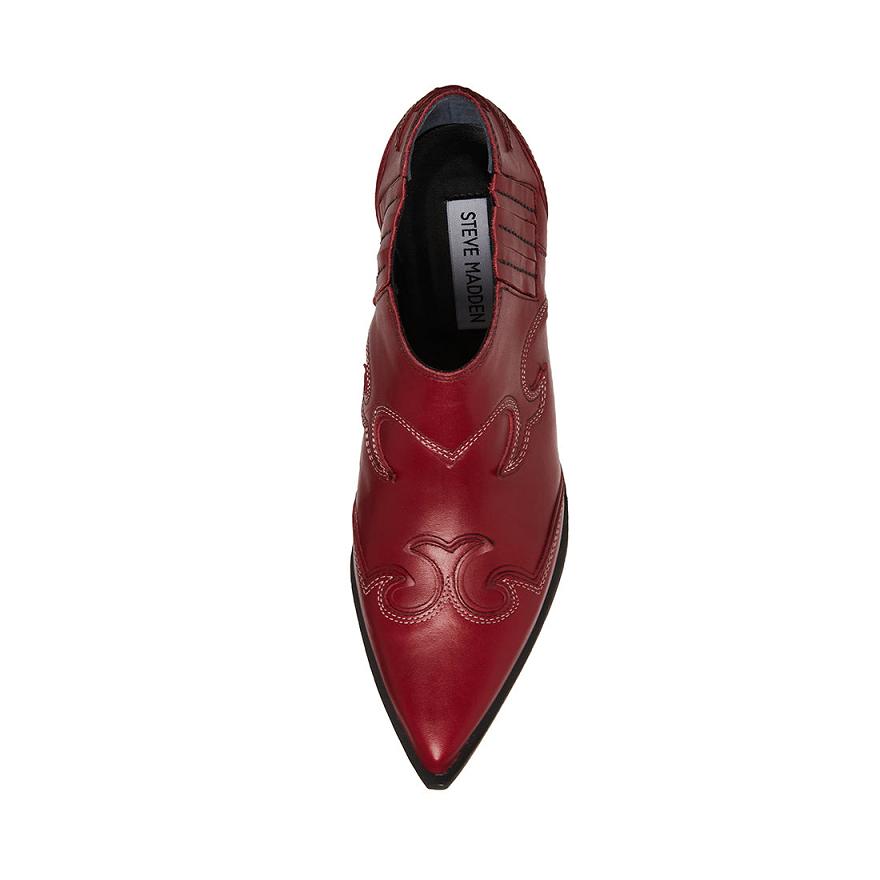 Steve Madden WAZE Női Bokacsizma Piros | 104XFZIUY