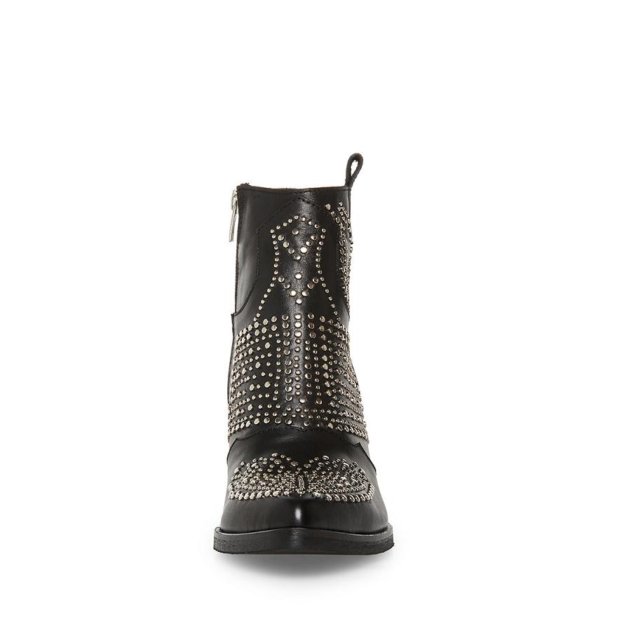 Steve Madden WILDE Női Bokacsizma Fekete | 726JGFHMB