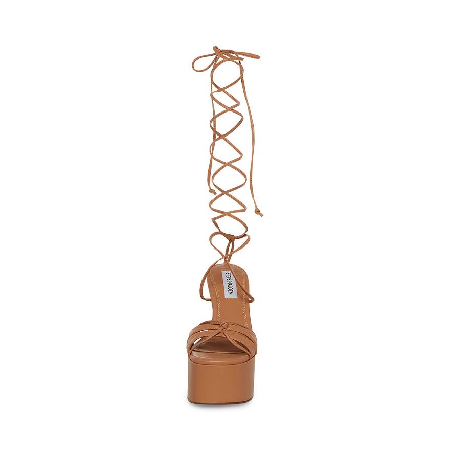 Steve Madden YASMYN Női Platform Cipő Bézs | 062SCQZUY