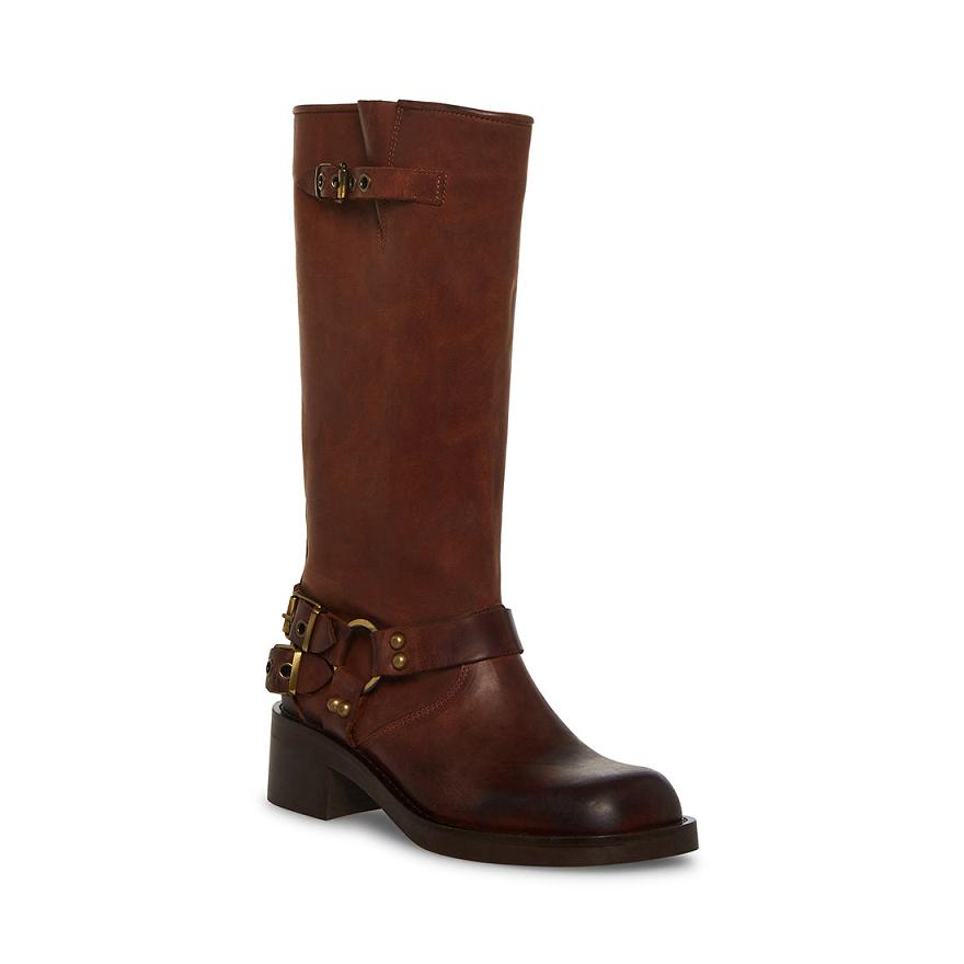 Steve Madden ZENNA Női Hosszú Szárú Csizma Barna | 780TWHMIX