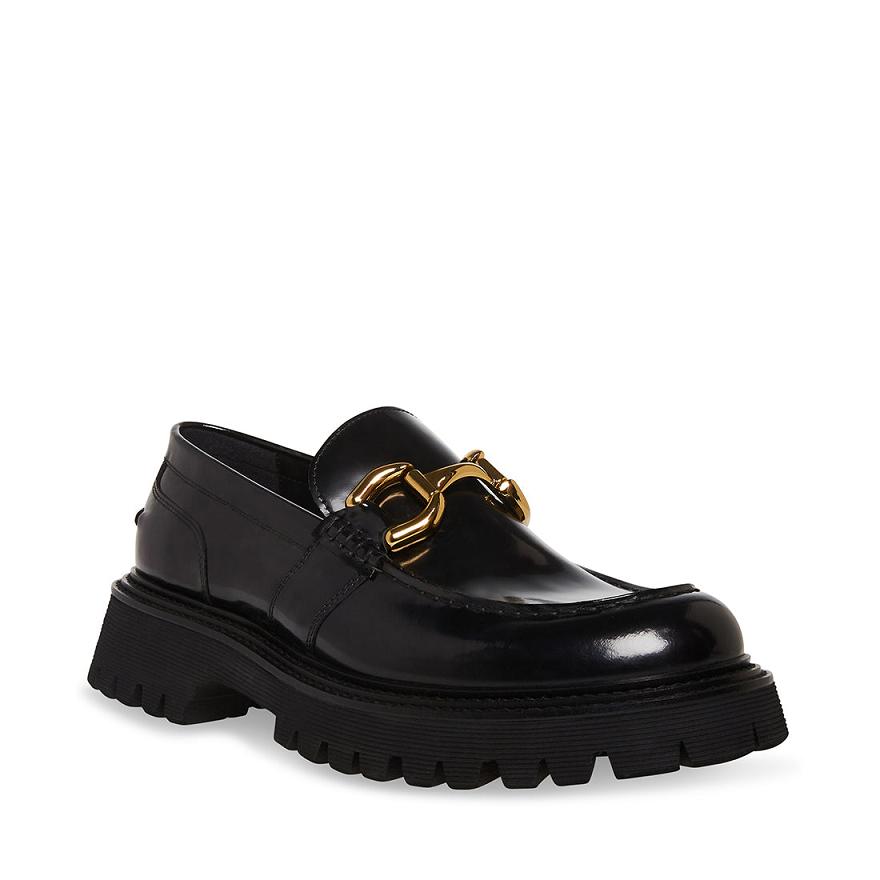 Steve Madden ZYLO Férfi Loafer Cipő Fekete | 014LJBUYE