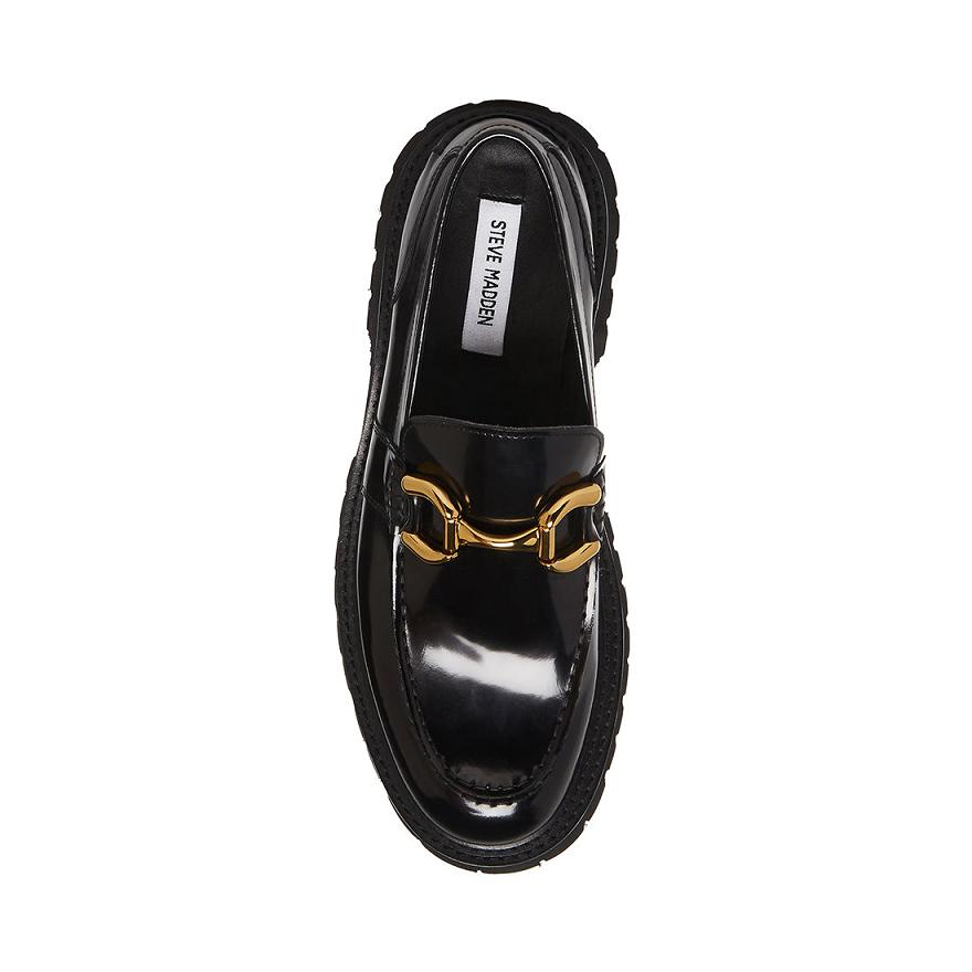 Steve Madden ZYLO Férfi Loafer Cipő Fekete | 014LJBUYE