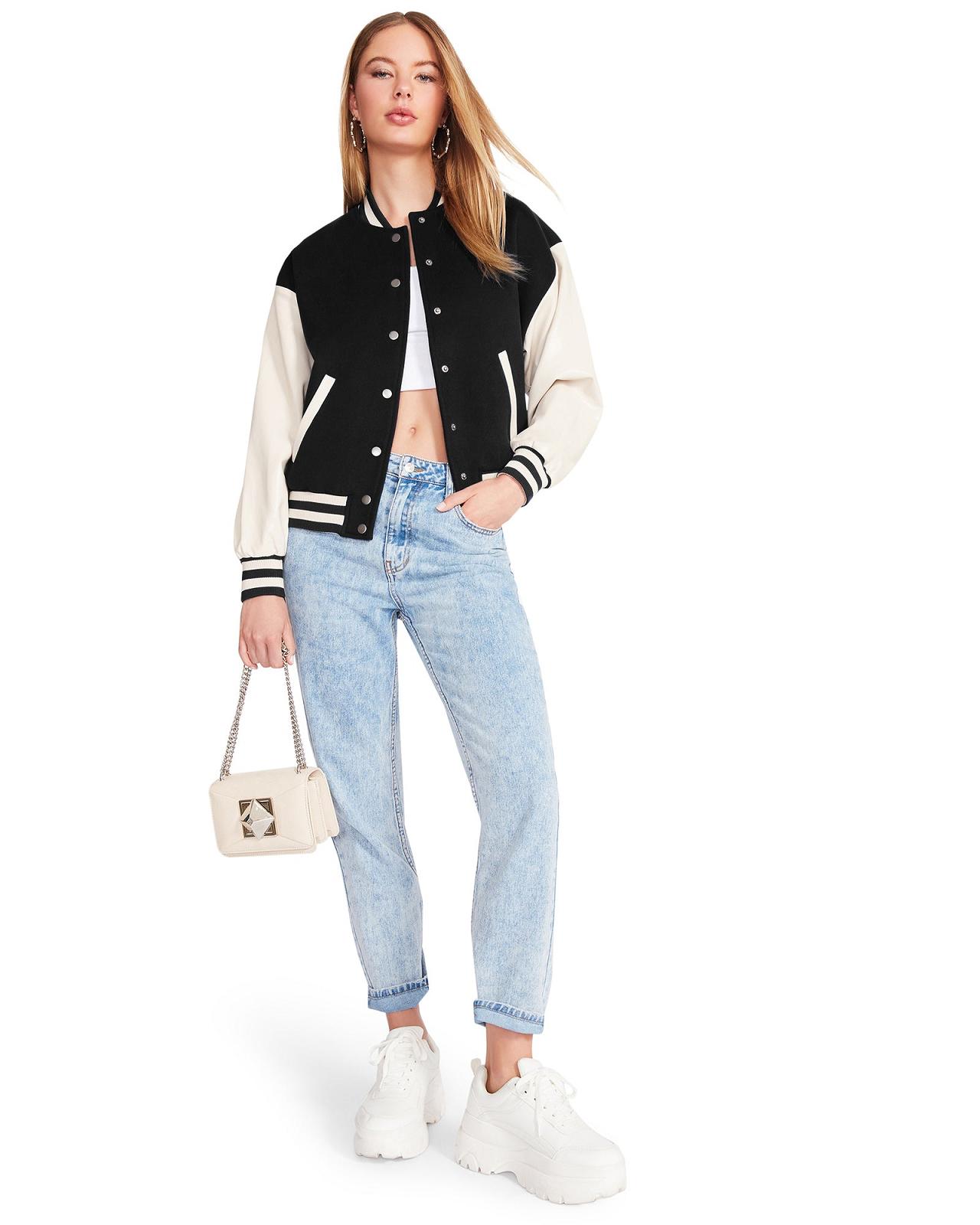 Steve Madden ALEXANDRA JACKET Női Kabát Fekete | 376XVYCEQ