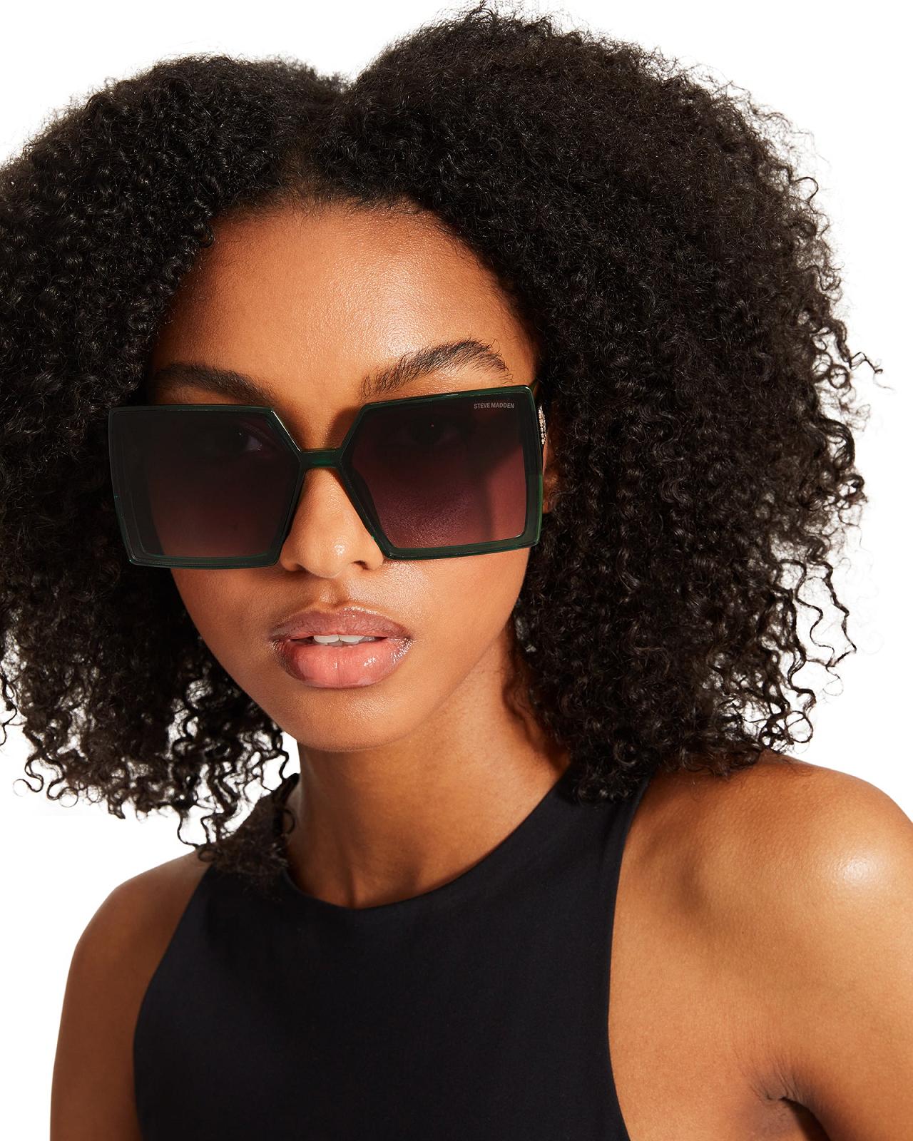 Steve Madden DEJA SUNGLASSES Női Napszemüveg Zöld | 106PFITXV