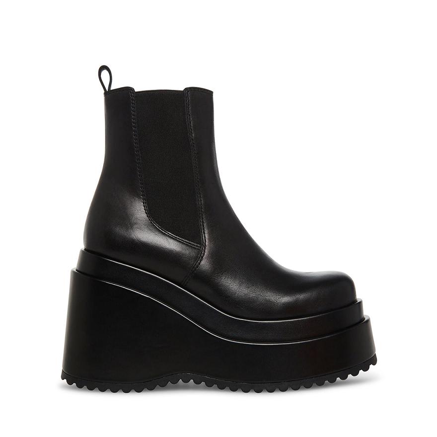 Steve Madden JESSE Női Bokacsizma Fekete | 617XFBIJU