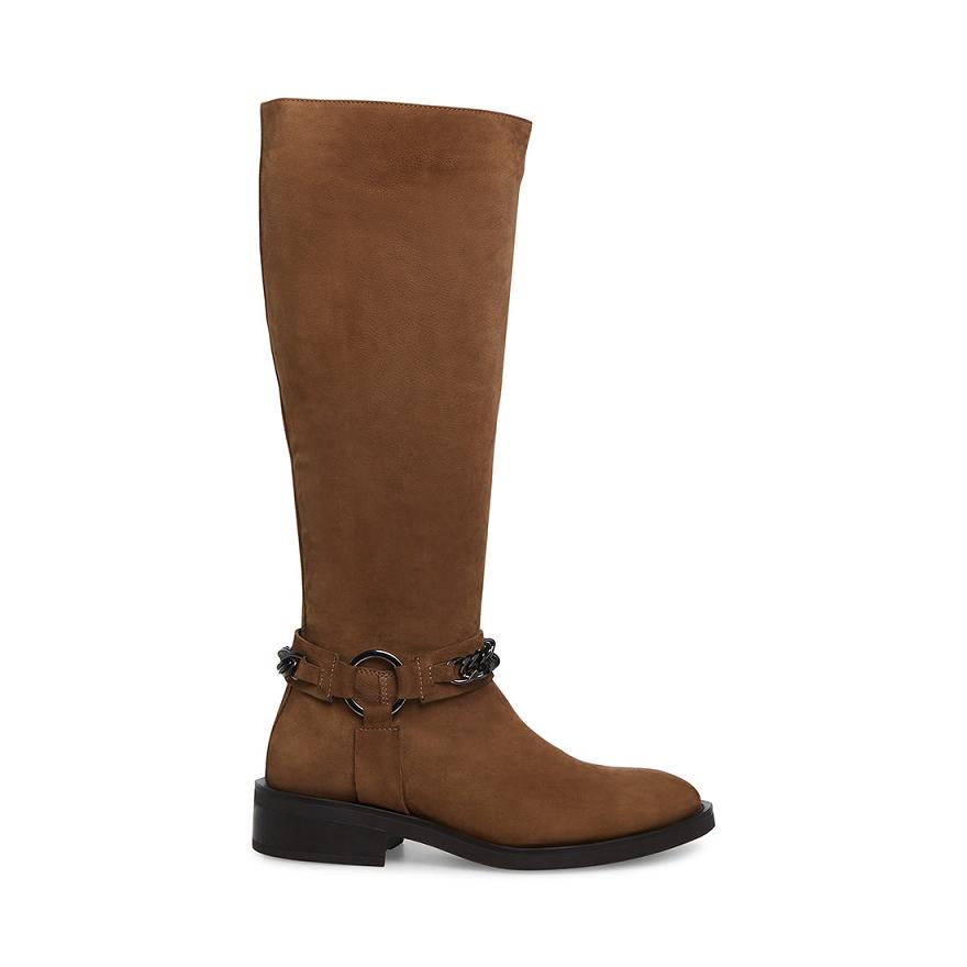 Steve Madden QUIN Női Hosszú Szárú Csizma Taupe | 134RTNWUL