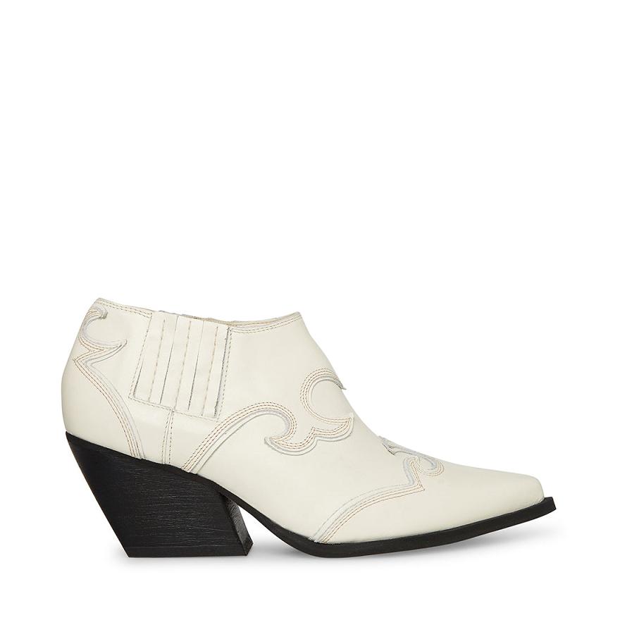 Steve Madden WAZE Női Bokacsizma Bone | 207CETHVF